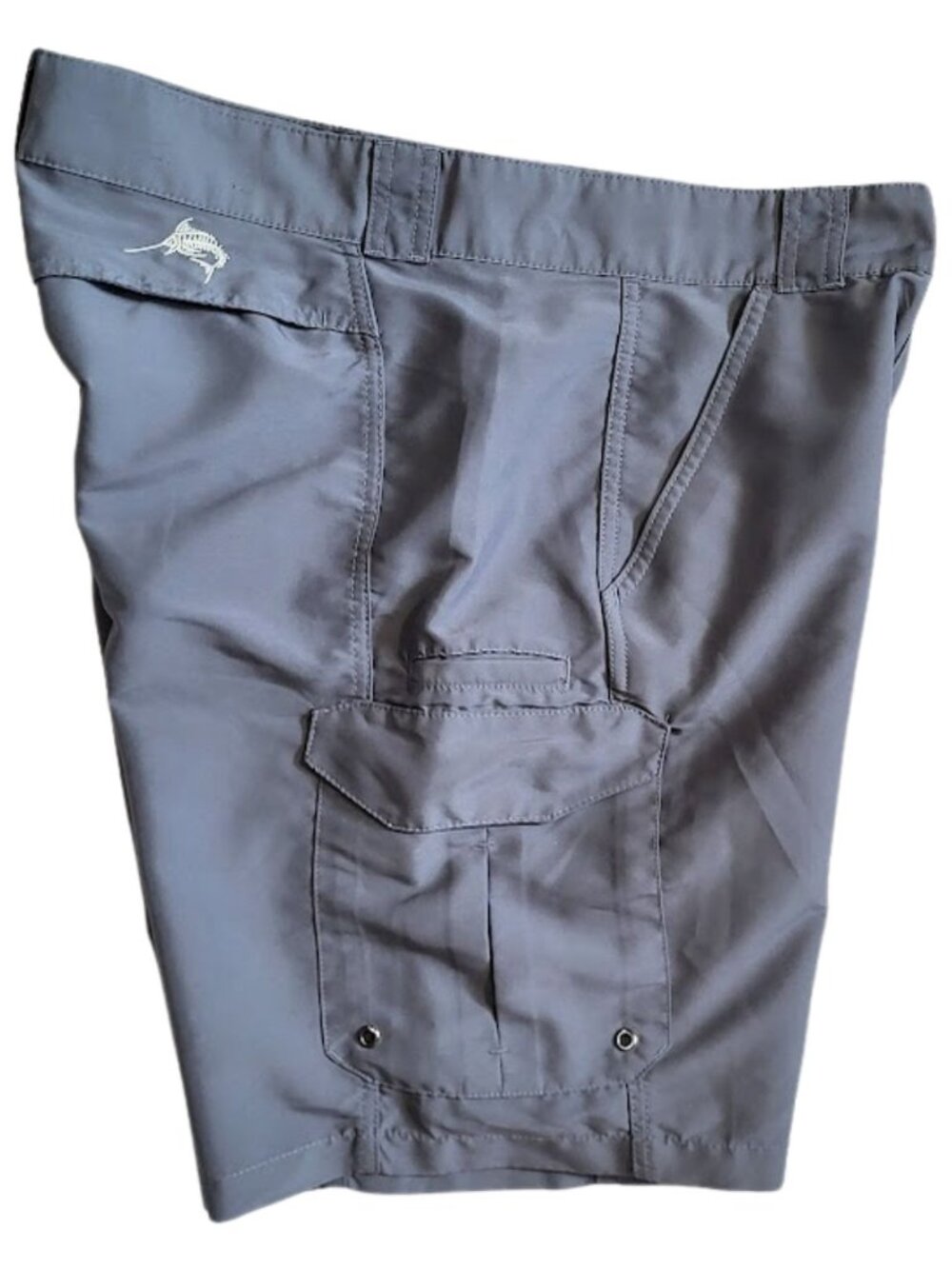 WORLD WIDE SPORTSMAN Gray Performance Cargo Shorts - Men' 36